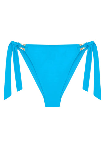 Boudoir Beach Vivid Blue High Leg Tieside Bikini Brief