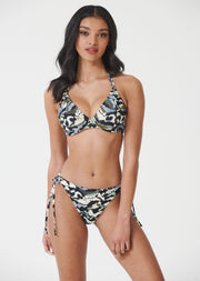 Adeje Earthy Underwired Halter Bikini Top, D-GG Cup Sizes, Recycled Fabric.