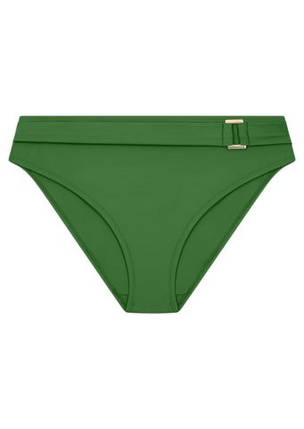 Boudoir Beach Cactus Green  Belted Bikini Brief