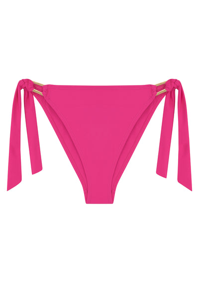 Boudoir Beach Hot Pink High Leg Tieside Bikini Brief