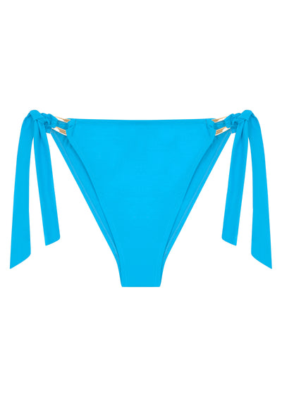 Boudoir Beach Vivid Blue High Leg Tieside Bikini Brief