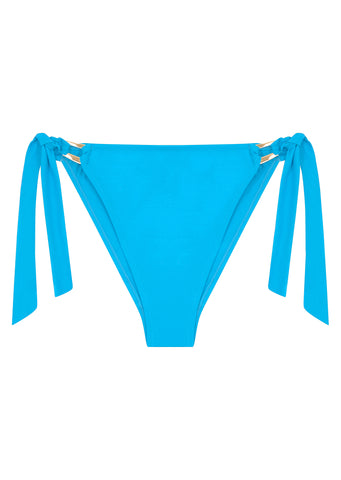 Boudoir Beach Vivid Blue High Leg Tieside Bikini Brief
