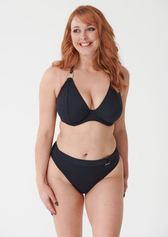 Boudoir Beach Black Belted Bikini Brief