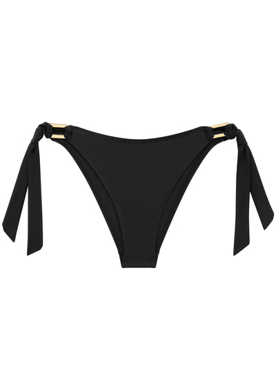 Boudoir Beach Black High Leg Tieside Bikini Brief