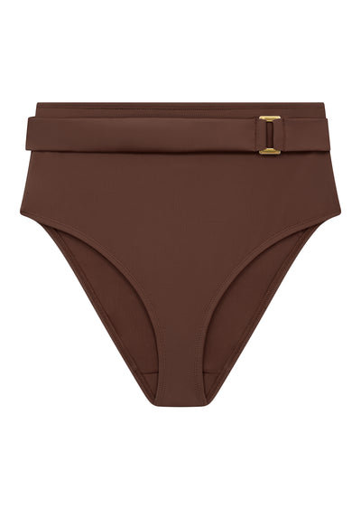 Boudoir Beach Mocha High Waist Bikini Brief