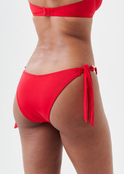Boudoir Beach Crimson Red High Leg Tieside Bikini Brief