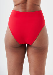 Boudoir Beach Crimson Red High Waist Bikini Brief