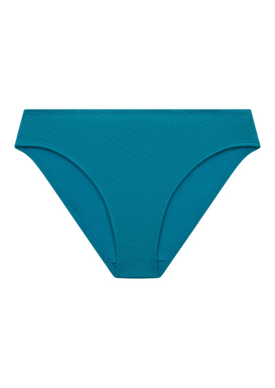 Christina Teal Deep Bikini Brief, Recycled Fabric