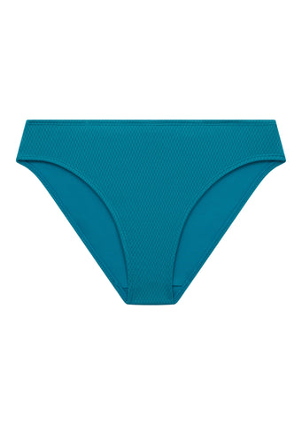 Christina Teal Deep Bikini Brief, Recycled Fabric
