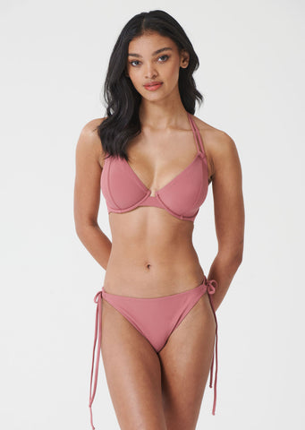 Dune Deco Rose Underwired Halter Bikini Top, D-GG Cup Sizes