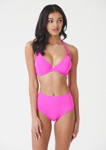 Dune Vivid Pink High Waist Bikini Brief