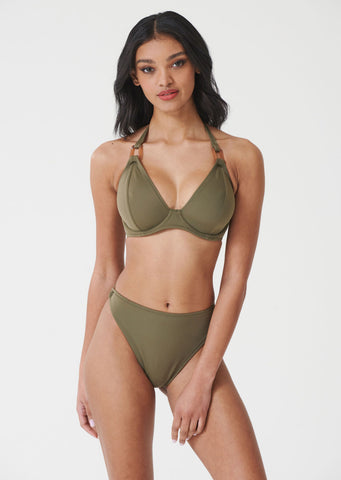 Ines Khaki Bikini Brief