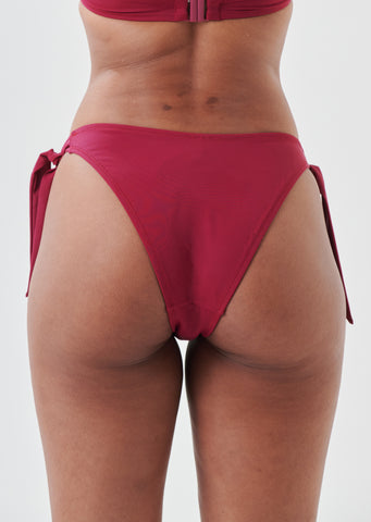 Boudoir Beach Wine High Leg Tieside Bikini Brief