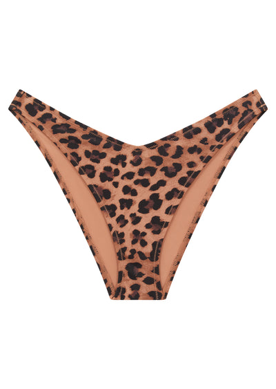 Dusky Vegas Leopard Print High Leg Bikini Brief
