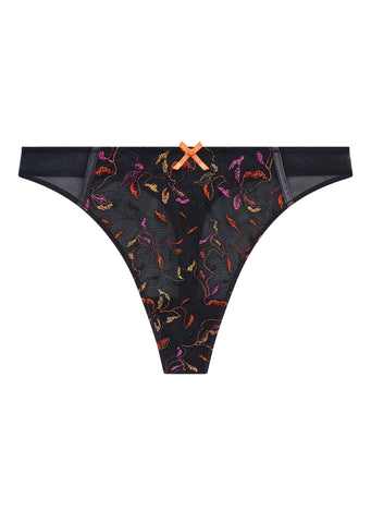 Zinnia Ink Floral Thong