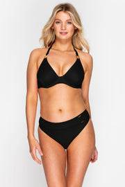 Boudoir Beach Black Belted Bikini Brief