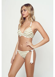 Fuller Bust Blondelle Gold Underwired Halter Bikini Top, D-GG Cup Sizes