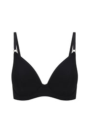 Fuller Bust Icon Black Padded Triangle Bikini Top, D-GG Cup Sizes