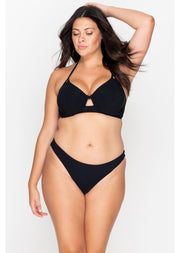 Icon Black High Leg Bikini Brief