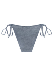 Blue Silver Brazilian Tieside Bikini Brief