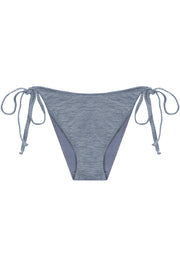 Blue Silver Brazilian Tieside Bikini Brief