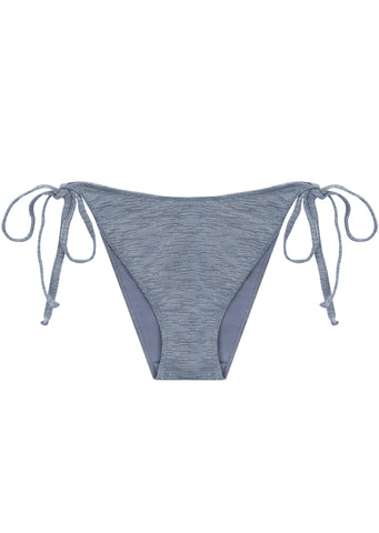 Blue Silver Brazilian Tieside Bikini Brief