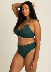 Boudoir Beach Pine Green Fold Over Brief