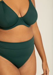 Boudoir Beach Pine Green Fold Over Brief