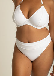 Boudoir Beach White Fold Over Brief