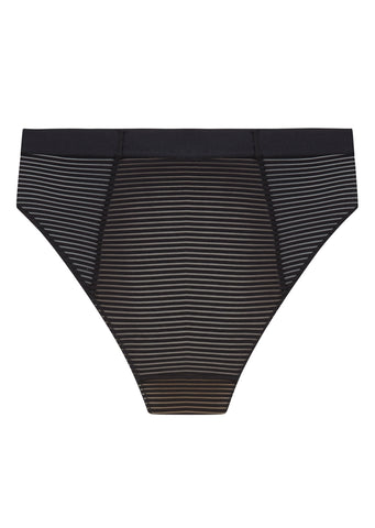 BonBon Black & Beige High Waist Brief