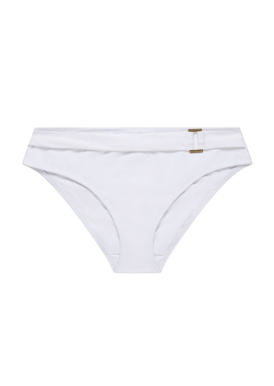 Boudoir Beach White Belted Bikini Brief