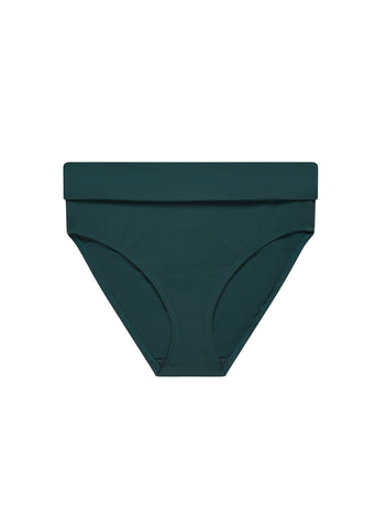 Boudoir Beach Pine Green Fold Over Brief