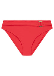 Boudoir Beach Hibiscus Red Belted Bikini Brief