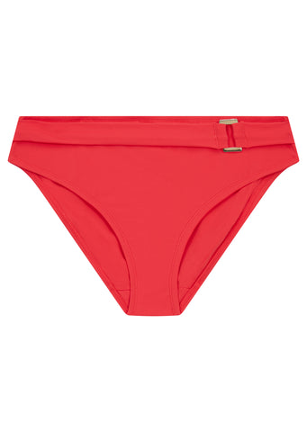 Boudoir Beach Hibiscus Red Belted Bikini Brief