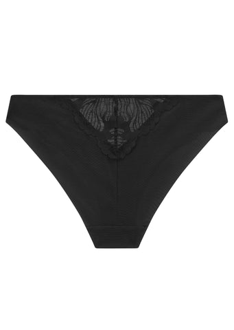 Celeste Black High Leg Brief Black