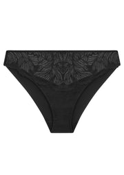 Celeste Black High Leg Brief Black