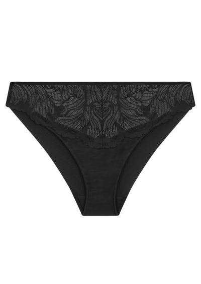 Celeste Black High Leg Brief Black