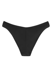 Christina Black High Leg V Back Bikini Brief, Recycled Fabric