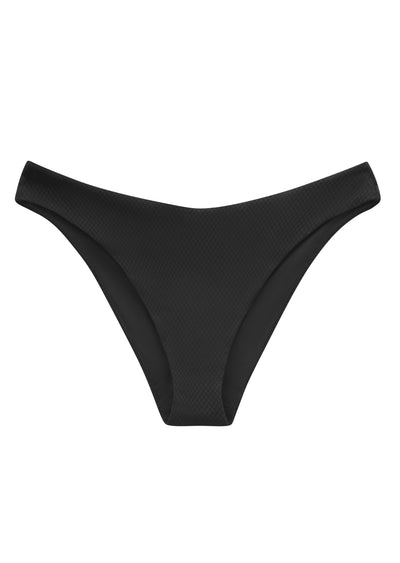 Christina Black High Leg V Back Bikini Brief, Recycled Fabric