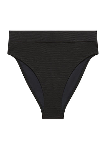 Christina Black High Waist Bikini Brief, Recycled Fabric