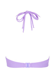 Fuller Bust Dune Violet Underwired Halter Bikini Top, D-GG Cup Sizes