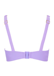 Fuller Bust Dune Violet Underwired Balcony Bikini Top, D-GG Cup Sizes
