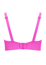Fuller Bust Dune Vivid Pink Underwired Balcony Bikini Top, D-GG Cup Sizes