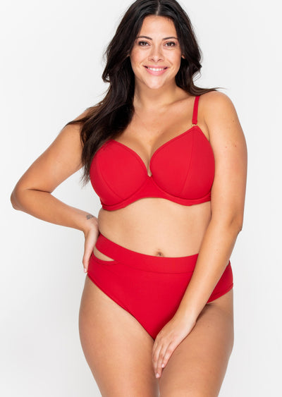 Icon Red Split Side Bikini Brief