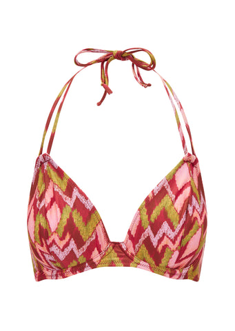 Fuller Bust Maya Underwired Halter Bikini Top, D-GG Cup Sizes
